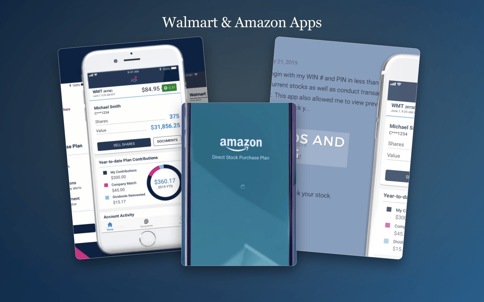 Walmart & Amazon Mobile Apps